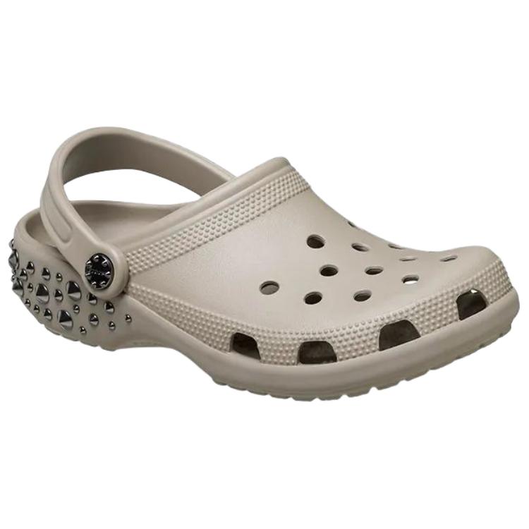 Crocs Classic Studded Clog Taupe Unisex 211596-214