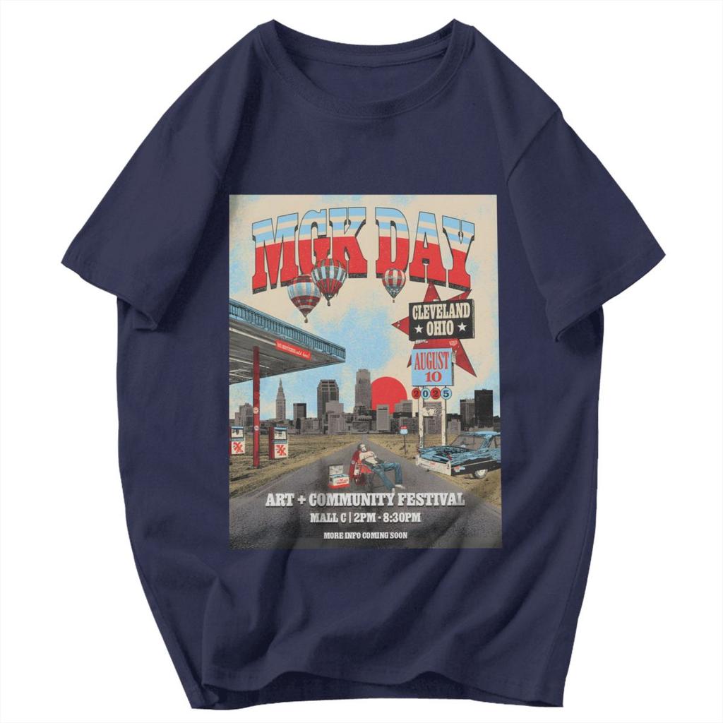Herren T-Shirt MGK Lost Americana Rapper Fans Support Einzigartig Y2K Grafik Qualität Unisex Kleidung T-Shirts