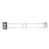 RV Shower Corner Storage Bar 195 to 345mm Adjustable Stainless Steel Rod for Corner Shelves In Camping Vehicle Trailer