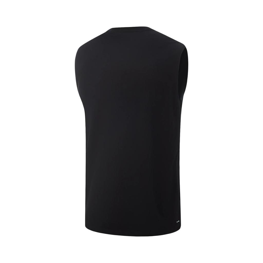 Li Ning Fitness Series Letter Round Neck Ice Feel Comfortable Antibacterial Loose Sleeveless Vest Men Tops AVSV113-1