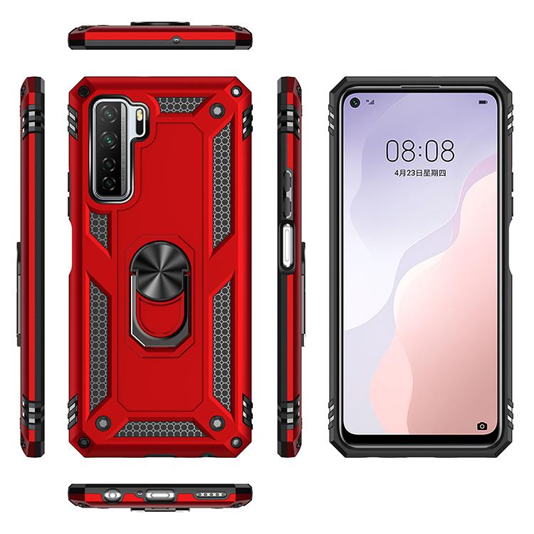 Case for P40 Lite 5G Armor Rugged Military Shockproof Magnet Car Holder Ring Cover for Huawei P 40 Lite 5G