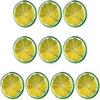 60pcs Realistic Fake Artificial Orange Lemon Slice Simulation Fruit Model Home Party Decoration Kids Cognitive Toy