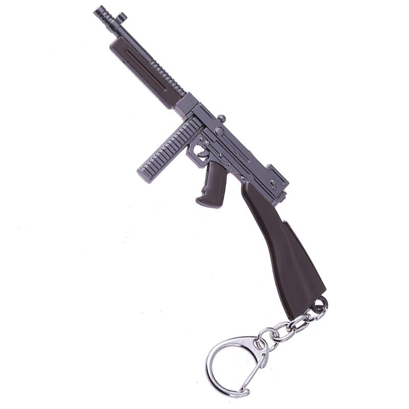 12cm PlayerUnknown's Battlegrounds Chicken Dinner Keychain & Weapon Figurine - Creative Classic Gift