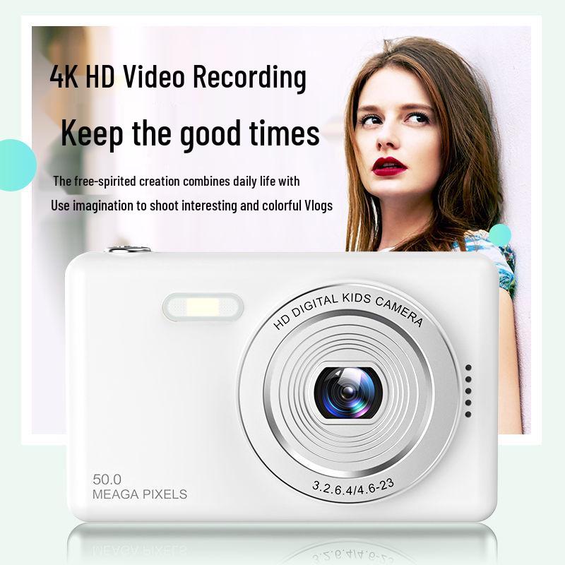 CCD Digital Camera for Students - High-Definition, Retro, Compact for Travel and Campus Use