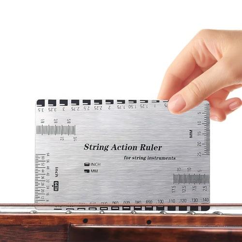 String Height Gauge, Guitar String Height Ruler, String Height Measuring Tool, Fingerboard Protection, Fingerboard Grinding, Maintenance Tool, Measuri