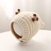 Warm Children Pullover Cap Soft Kids Earmuffs Cap Lovely Baby Knitted Hat  Outdoor