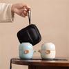 Portable Ceramic Quick Tea Cup Set