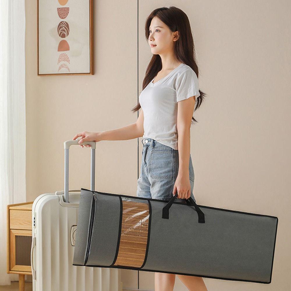 Borsa Porta Tappetino Portatile Antipolvere Spessa Pieghevole Copertura Antipolvere Resistente all'Usura Grande Capacità Contenitore Pieghevole gray