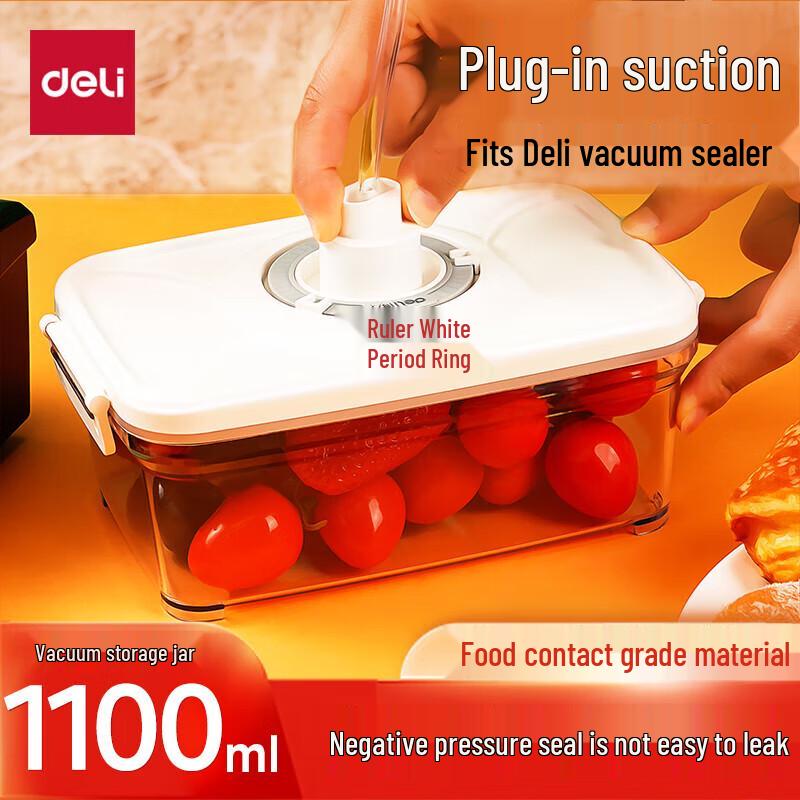 Deli 1100ml Vacuum Food Storage Containers (2-Pack)