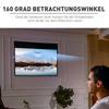 Projector Screen 247 x 168 cm 100 Inch 16:9 HD 4K Projection Screen Electric with Remote Control, White