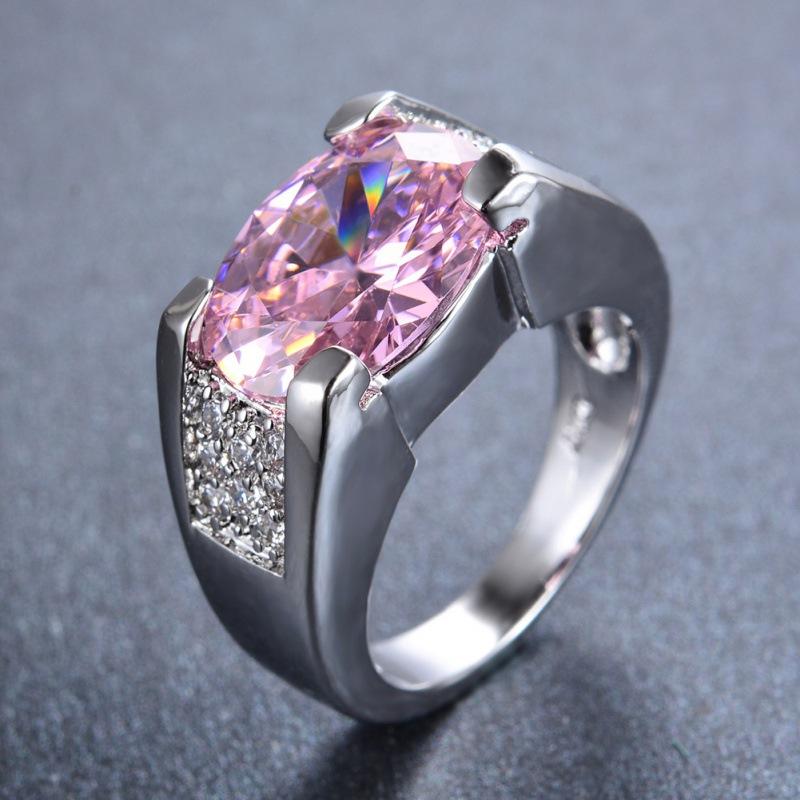 INS ring women's European and American jewelry micro-inlaid color zirconium gemstone creative jewelry accessories women