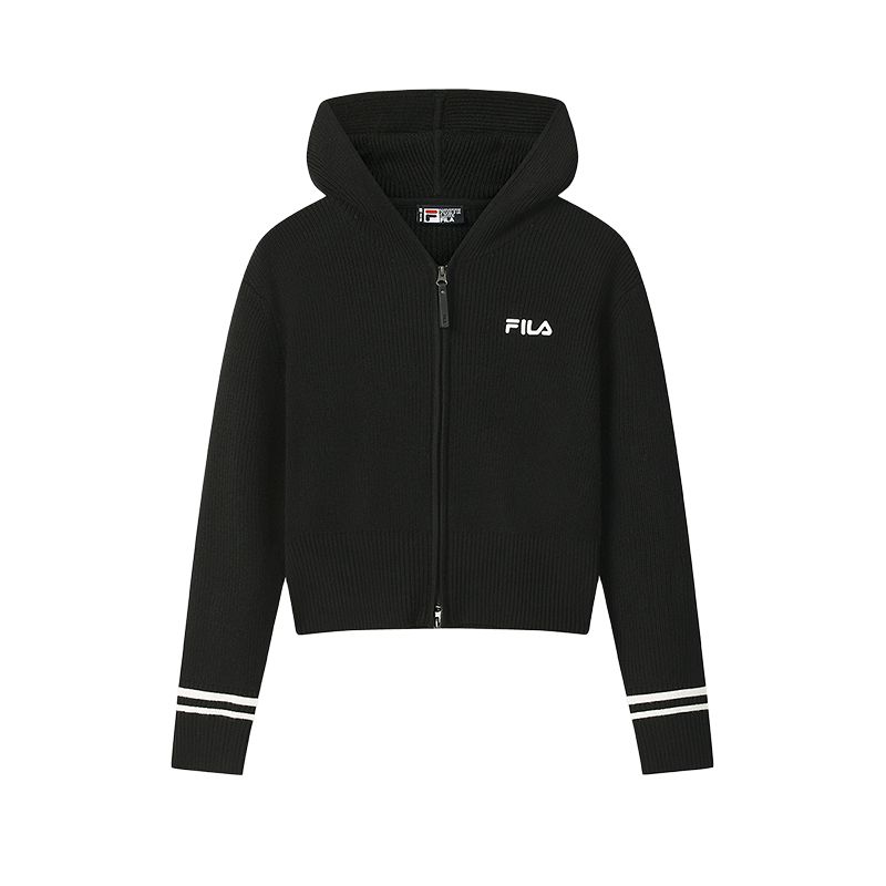 New FILA ORIGINALE Sweaters Women's Jet Black BK F51W549405F-BK