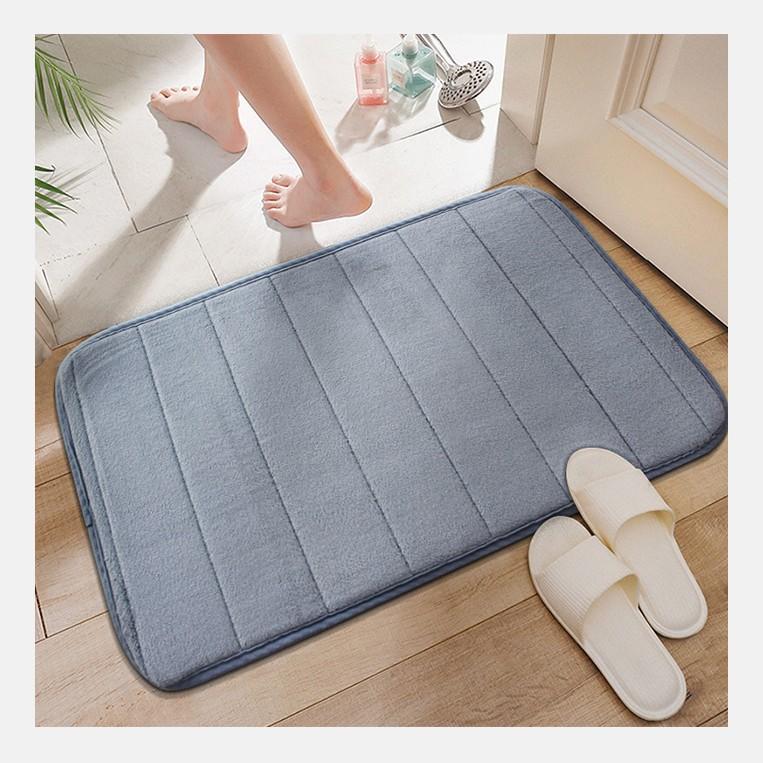 Home Plush Floor Mat Carpet Bathroom Thickened Absorbent Door Mat Solid Color Bedroom Living Room Non Slip Door Mat Foot Mat
