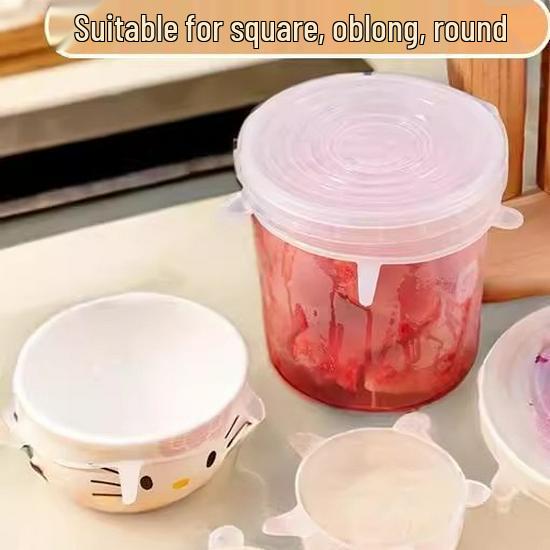 Silicone Stretch Bowl Lid Cover - Universal Food Seal Wrap