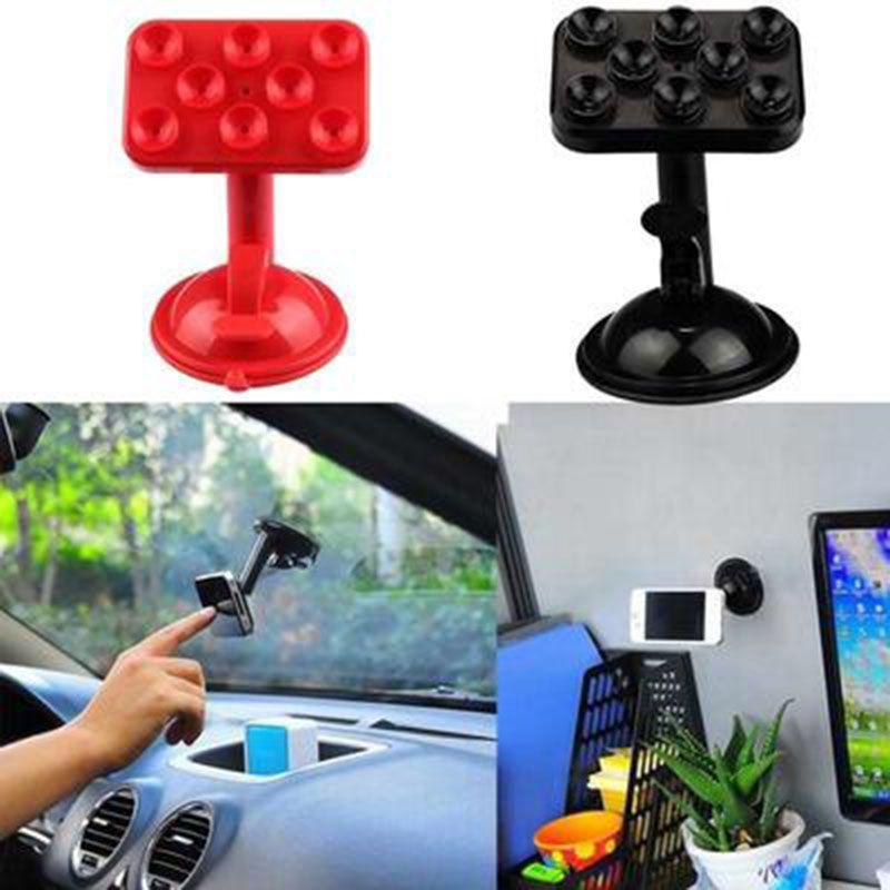 Universal Car Mount With 8 Suction Cups 360 Degree Rotating Dashboard Phone Holder
