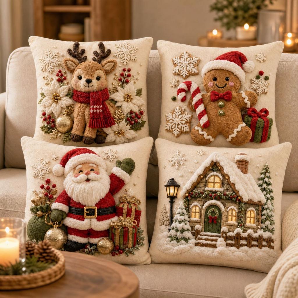 Christmas Throw Cover for Holiday Home Decor