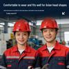 3C Certified Fiberglass Safety Helmet with Built-In Fan, Anti-Smash, Breathable for Construction