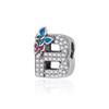 Charms Lettres Papillon Amour Perles Cuivre Convient Bracelet Fin Fabrication Bijoux DIY