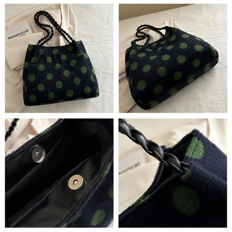 Retro Suede Tote Bags for Women Shoulder Bags Large Capacity Armpit Bag Shopping Bag Class Bags for Girl Designer Bag