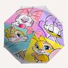 1pc Minnie Mouse,Daisy Duck Automatic Folding Umbrella: Compact 8-Bone Design Cartoon Outdoor Travel Companion, Business Umbrella, Christmas