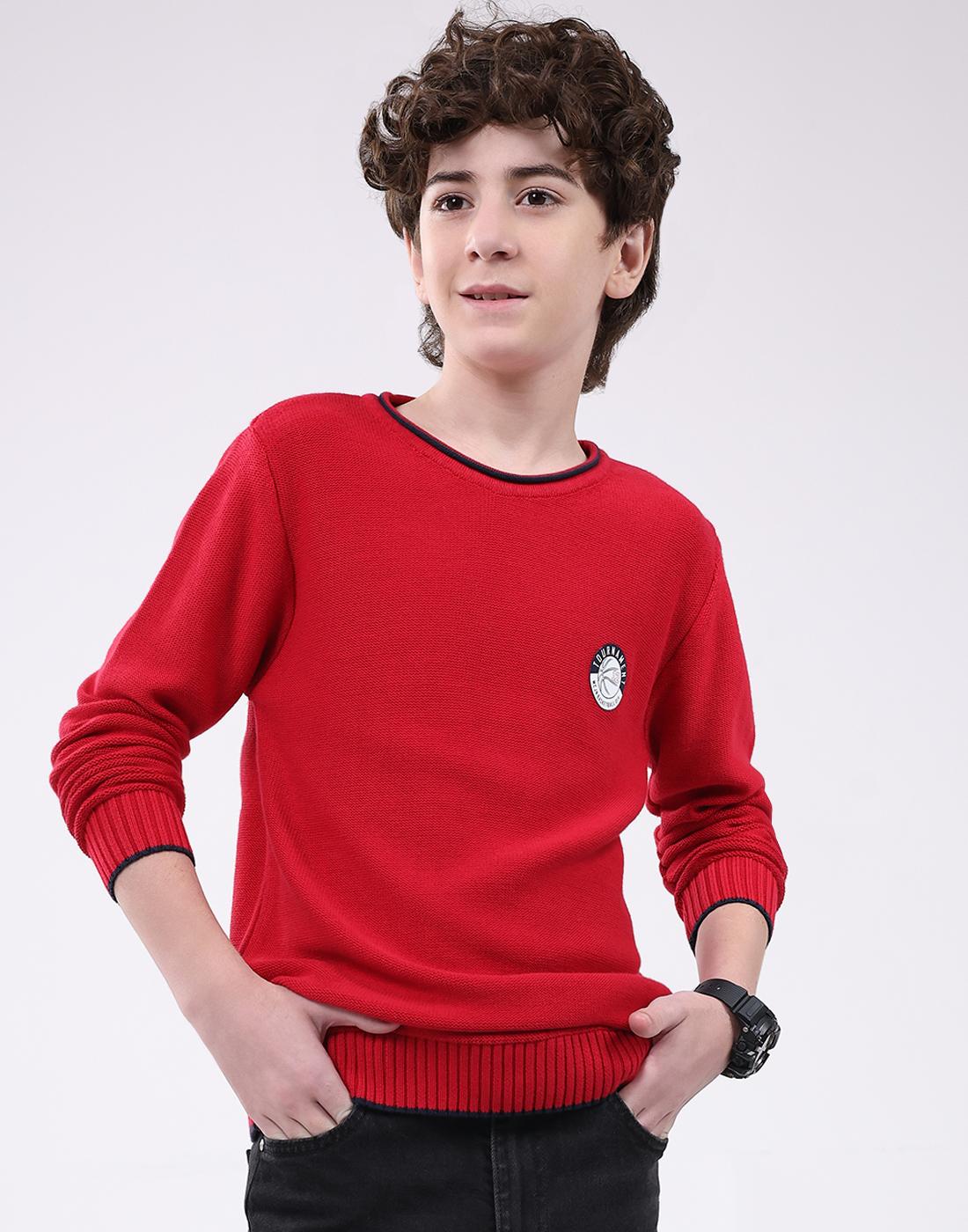 Monte Carlo Boy s Round Neck Full Sleeve Pullover 4-5 Years