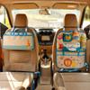 Korean Cartoon Car Seat Organizer: Cute, Multifunctional Storage Bag for Kids' Supplies