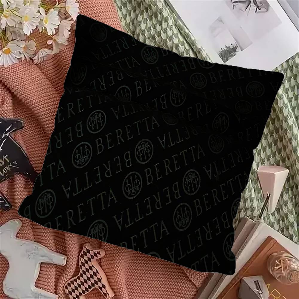 Gun B-Beretta logo Personalized Pillow Dust Cover Bedroom Kids Party Decoration Pillowcase Birthday Children Gift