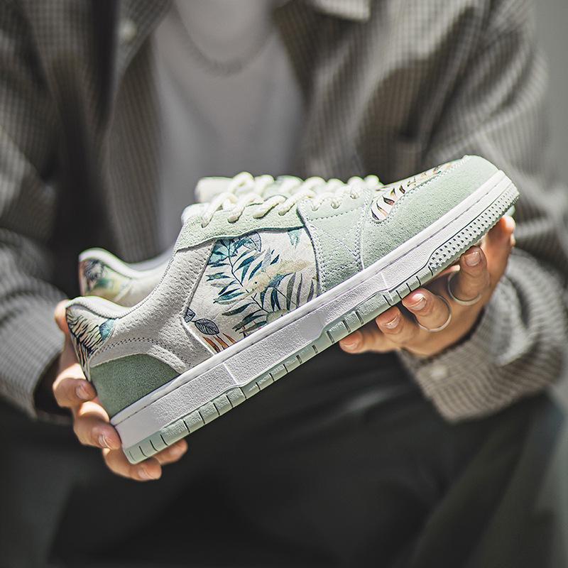 MRA Men's 2025 Tropical Rainforest Canvas Shoes – Niche Design, Autumn Sports Casual Trend.