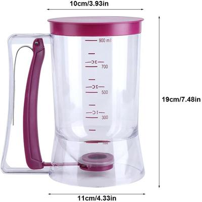 Cupcake Pancake Cookies Cream Dispenser Cake Dough Mixer Baking Batter Dispenser Cooking Tools Funnel Measuring Cup Accessories