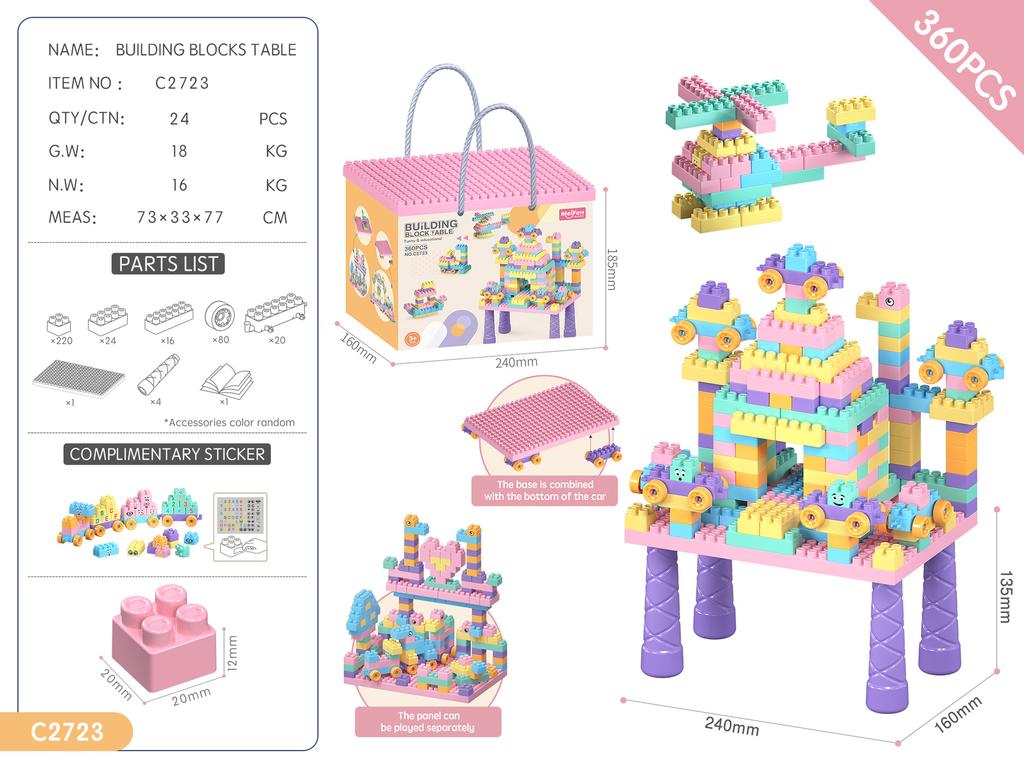 DIY Macaroon Fun Particles Building Block Toy Set Parent and Child Girls Assembling Educational Toys