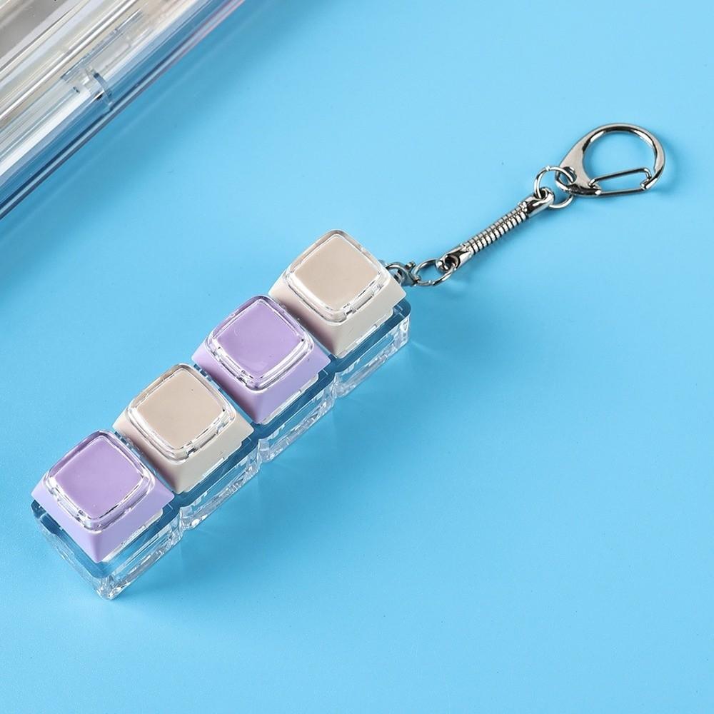 Funny Pendant Keyboard Fidget Keychain Bag Charms Fidget Clicker Toy  Office Decoration