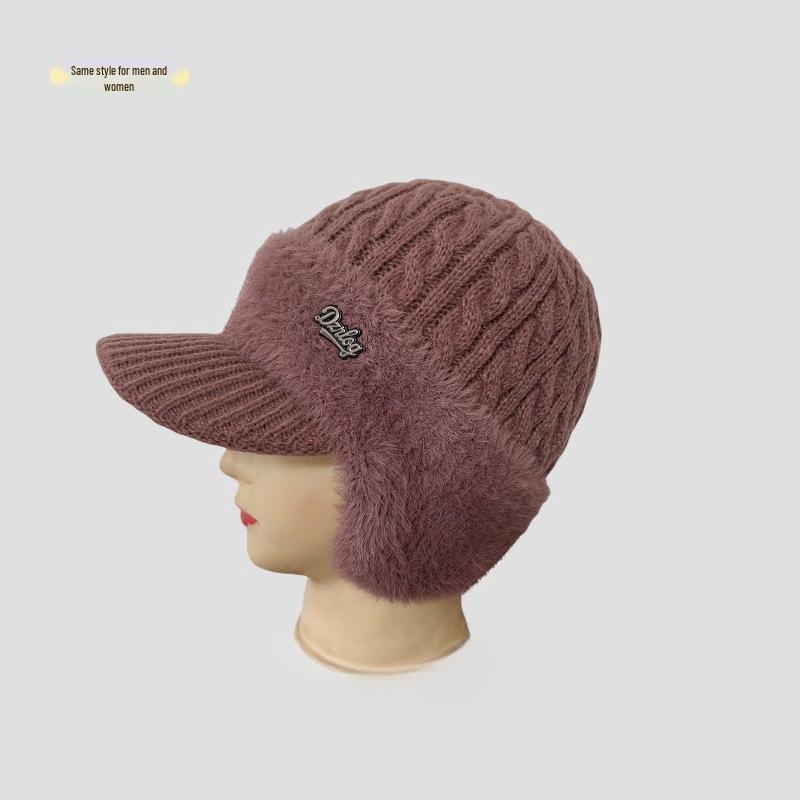 Căciulă de iarnă pentru bărbați pentru seniori - Catifea groasă, rezistentă la frig, căciulă lână rezistentă la vânt