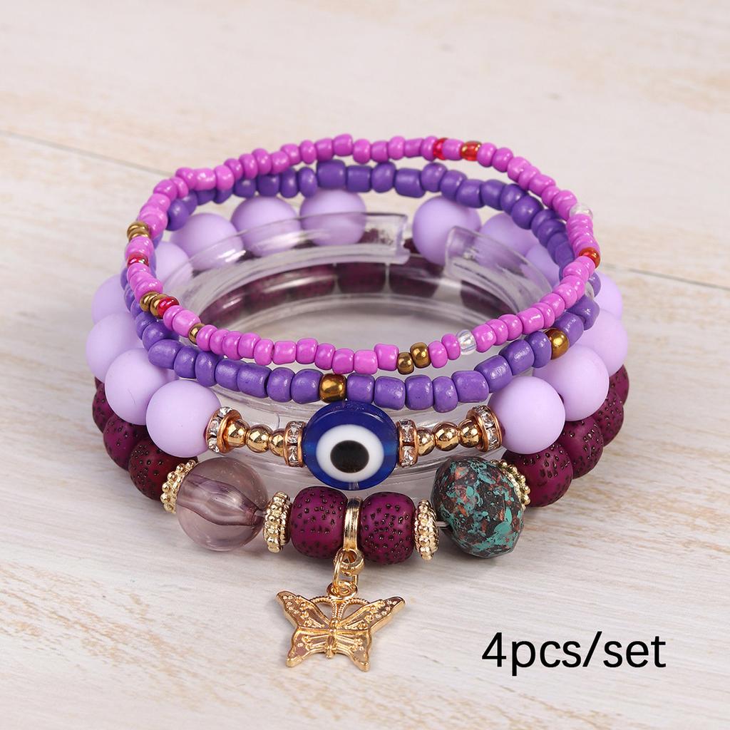 JYL TS Bracelet Bohemian  Evil Eye Set Style Provides Strong Protection