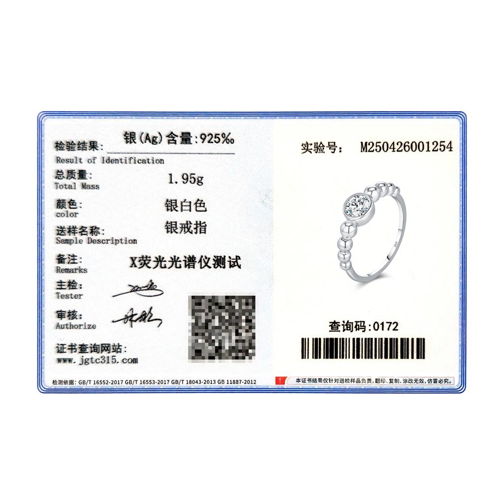MODIAN 0.5Ct VVS1 Moissanite Rings 925 Silver Fashion Stackable Finger Ring For Women Wedding Anniversary Jewelry