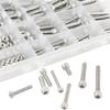 320pcs High Strengths Corrosions Resistant Stainless Steel 304 Fastener Multiple Sizes Nuts Bolts In Organized Case