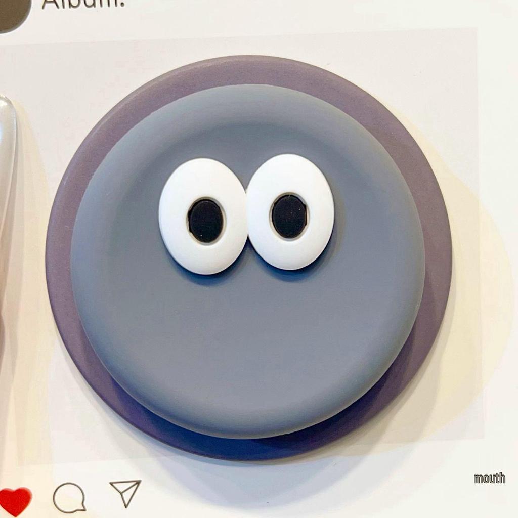 Dopamine Cartoon Eyes MagSafe Silicone Stand with Retractable Airbag