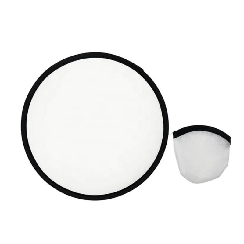 Folding Fan Simple Circular Performance Portable Round Hand Woman Foldable Blank Handheld