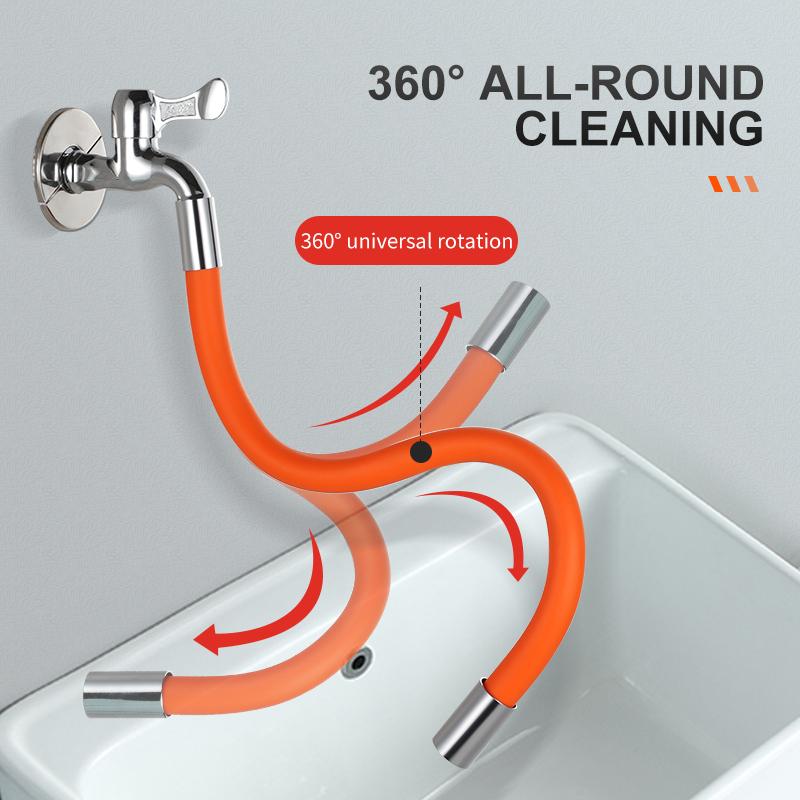 360° Rotating Silica Gel Faucet Extender Flexible Bending Bathroom Faucet Sink Universal Splash Extender Kitchen Accessories