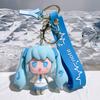 1 Pezzo Portachiavi Action Figure Cartone Animato Hatsune Miku Rosa Miku Ragazze Musica Elettronica Cantante Virtuale Modello Pvc Collezione Giocattolo per Bambini