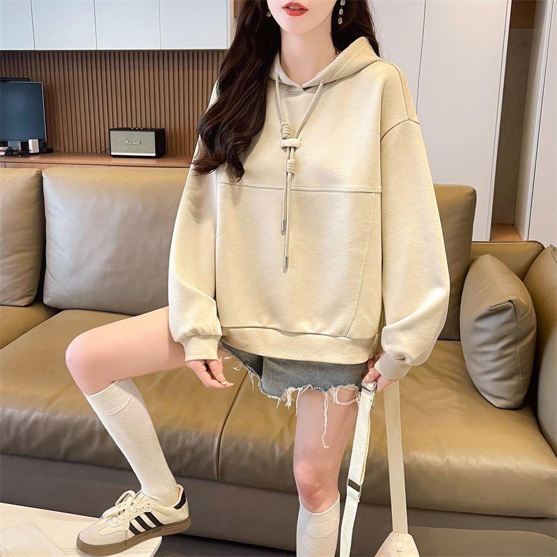 Haine pentru Femei Hanorace Trendy cu Șnur, Simple, Solide, cu Glugă, Streetwear, Y2K Chic, Hanorac cu Mânecă Lungă, Largi, Pulovere