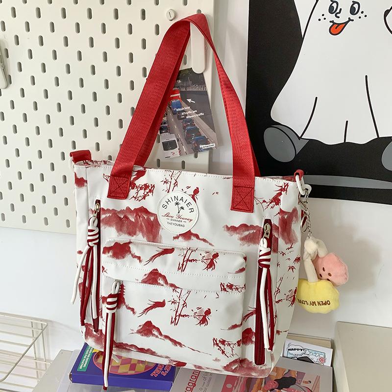 Children's schoolbag Elementary school student Junior high school girl college student Printed backpack