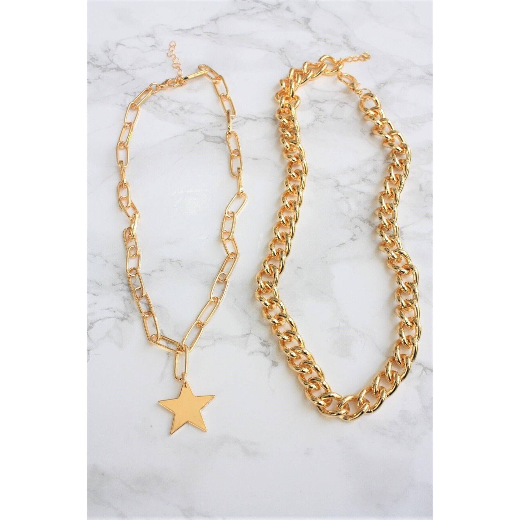 

Gold Plated Double Combination Necklace