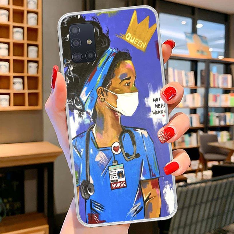 Medicine Nurse Doctor Cover Phone Case For Samsung Galaxy A12 A22 A32 A52 A72 A02S Phone Case Note 20 Ultra 10 S10 Plus A51 A71