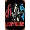 AC DC Vintage Heavy Metal Music Cool Classic Rock Band Metal Tin Sign for Home Restaurant Cafe Bar Art Wall Decoration Gifts
