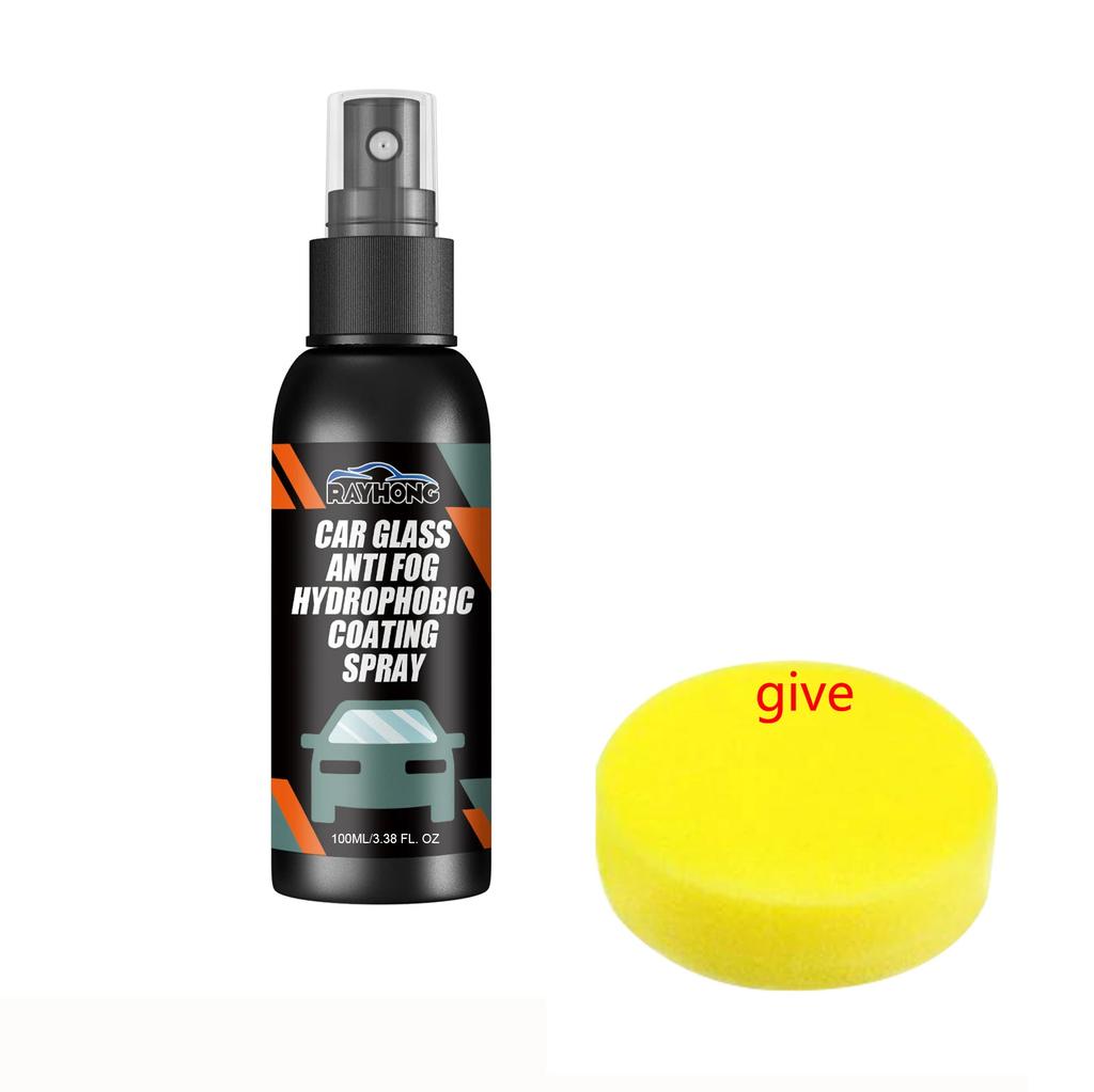 100ml Wasserabweisendes Spray Anti-Regen-Beschichtung für Autoglas Hydrophobe Anti-Regen-Autoflüssigkeit Windschutzscheibenspiegelmaske Autopolitur