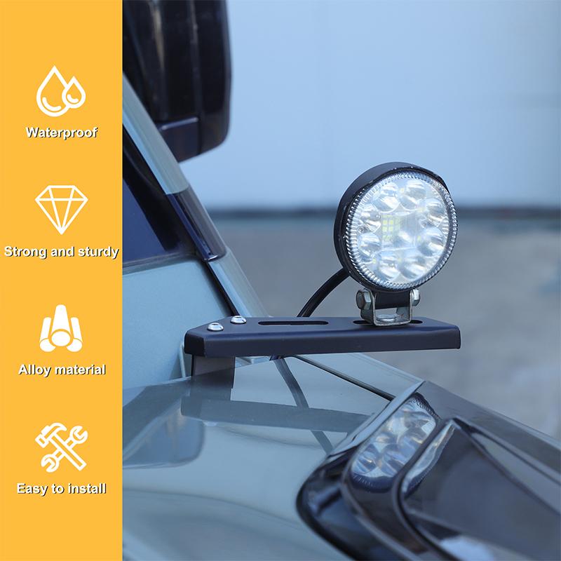 For Land Rover Defender 90 110 130 2020 2021 2022 - 2025 Off Road A-Pillar Hood Pods Work Led Light Bar Mount Bracket Accessory