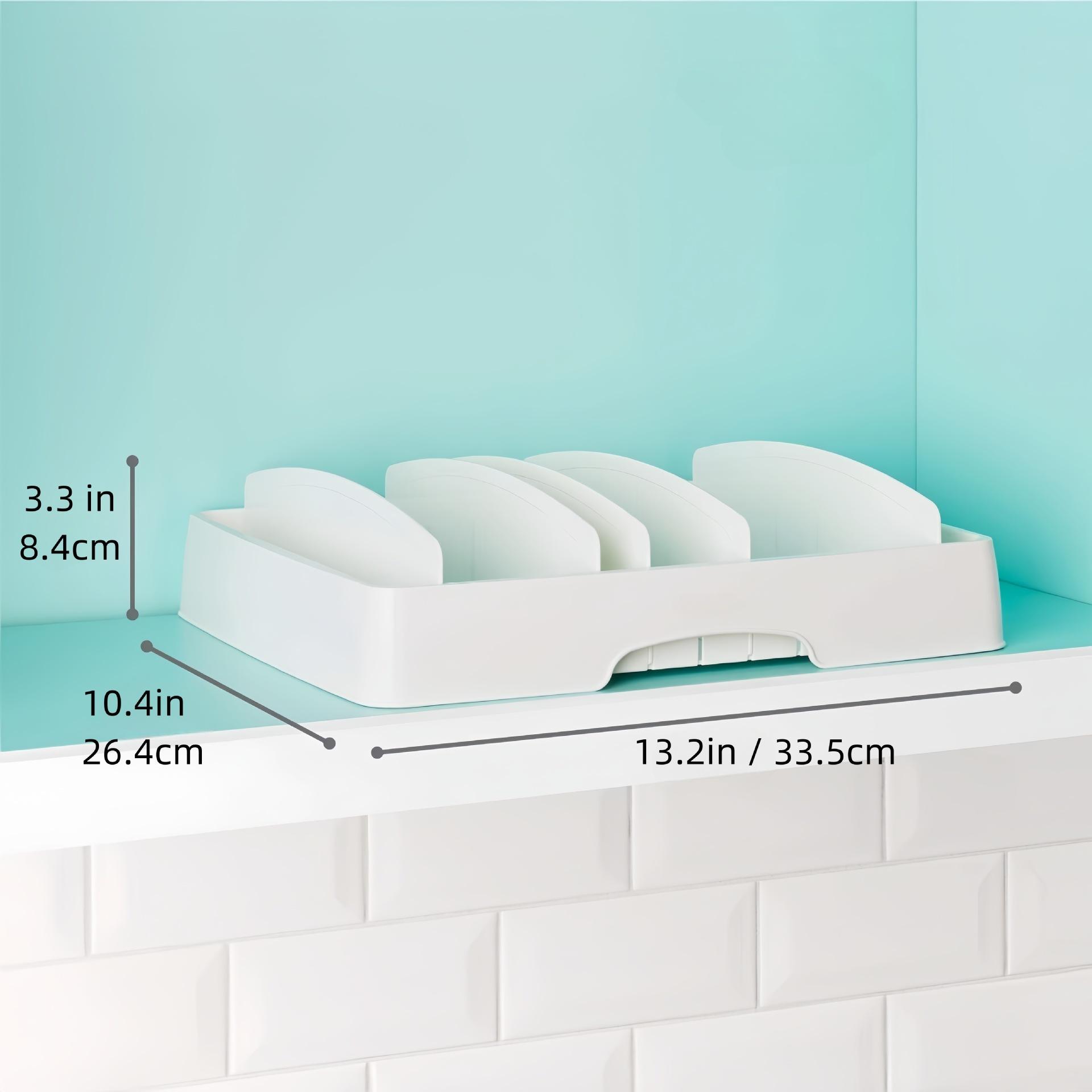 

1pc Container Lid Storage Box Organizer, Plastic Cover Rack for Kitchen/Cabinet and Drawer Organization,Kitchen Storage Solution