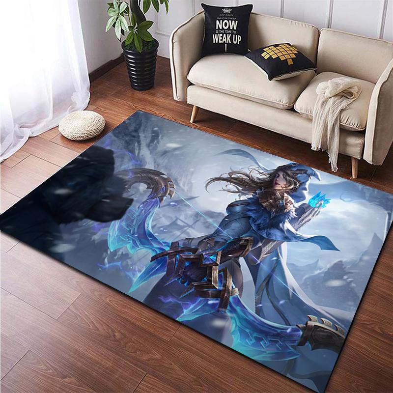 LOL KDA HD Printed Area Large Rug ,Carpet for Living Room Bedroom Sofa Decoration, Non-slip Floor Mats Dropshipping Alfombras