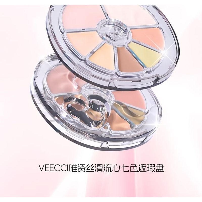 VEECCI - Seidige, fließende 7-Farben-Concealer-Palette