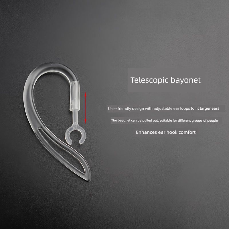 Ear-Hook Walkie-Talkie Anti-Drop Ear Hook, Universal Mini Handheld Radio Comfortable Soft Silicone Cover Hook Accessory